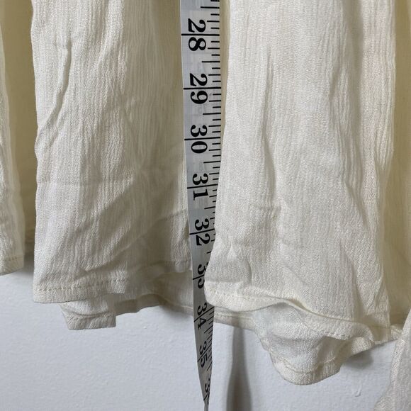 Umgee Babydoll Tunic Embroidered Tiered Boho Blouse Top Sz 1X SemiSheer Coverup - Picture 5 of 12